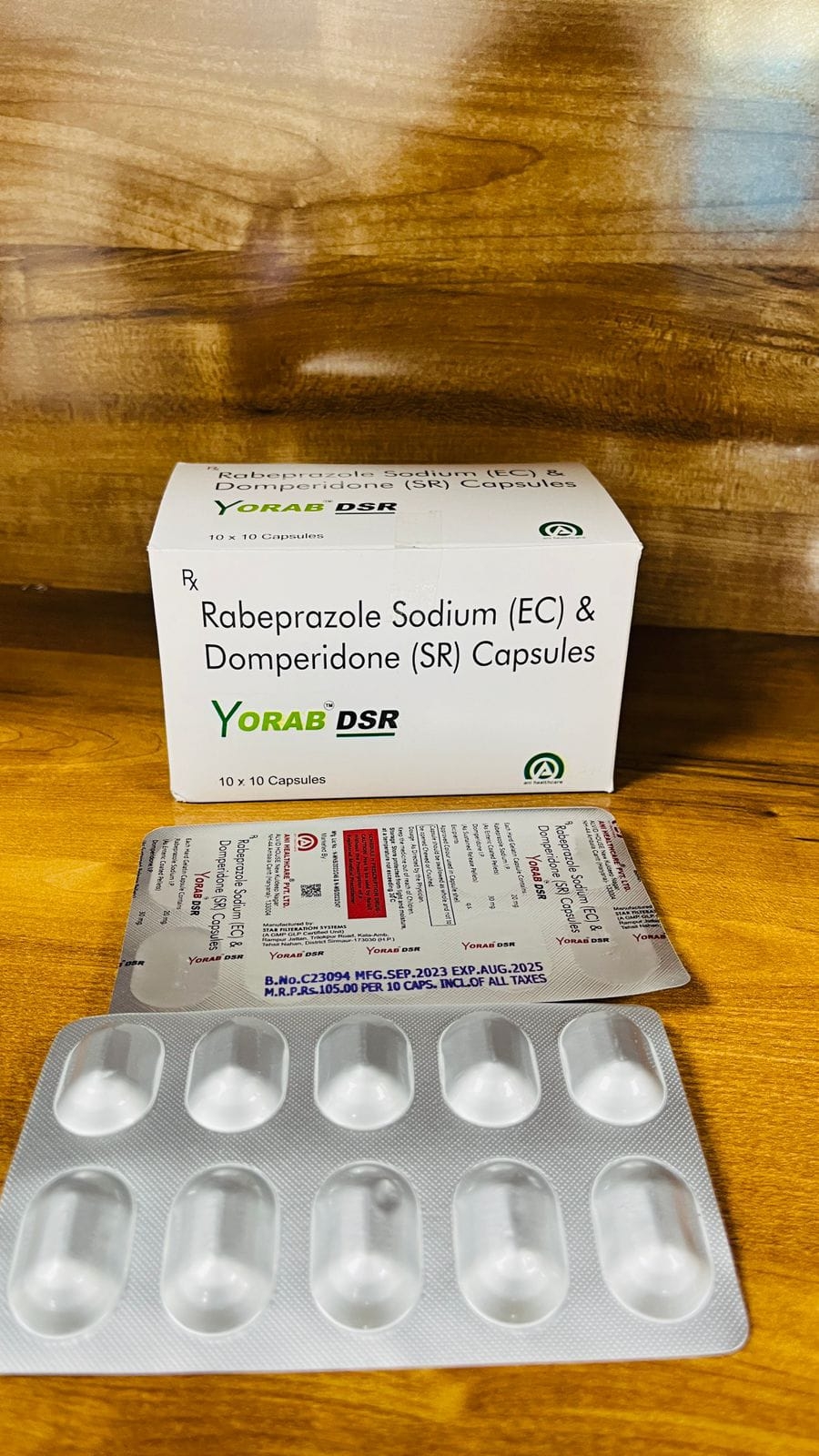 Rabeprazole Sodium (EC) & Domperidone (SR) Capsule: The Ultimate Solution for Gastrointestinal Disorders – YORAB DSR by ANI Healthcare